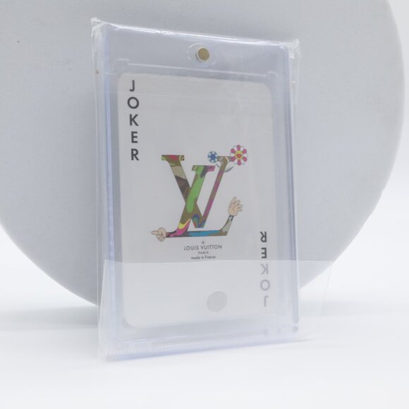 Louis Vuitton Murakami Black Monogram Playing Card "Joker" with Case - Picture 1 of 4